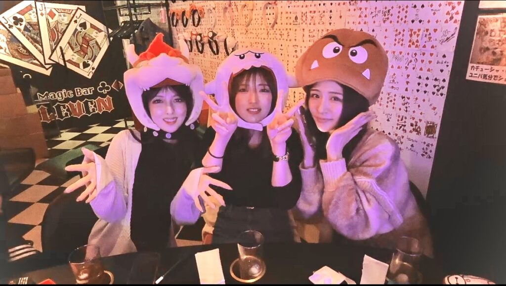 難波　バー　女子会