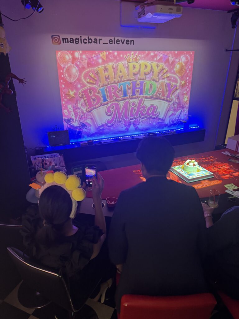 彼女へ誕生日サプライズ|ミカさんのお祝い【大阪・難波】