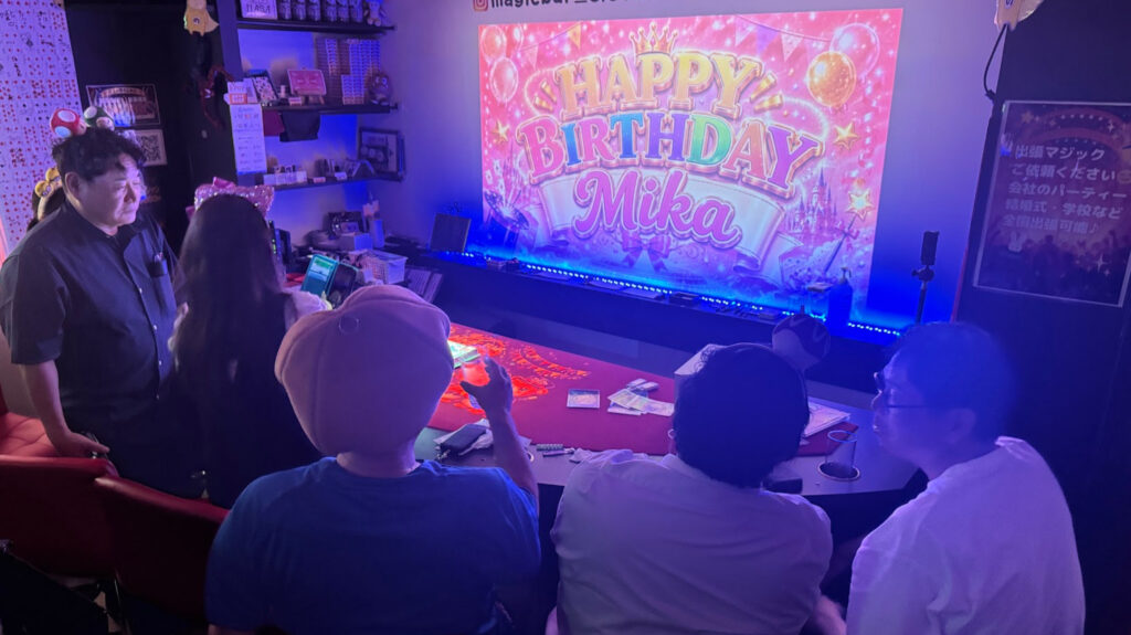 Birthday Surprise in Osaka for Mika | Magic Bar ELEVEN