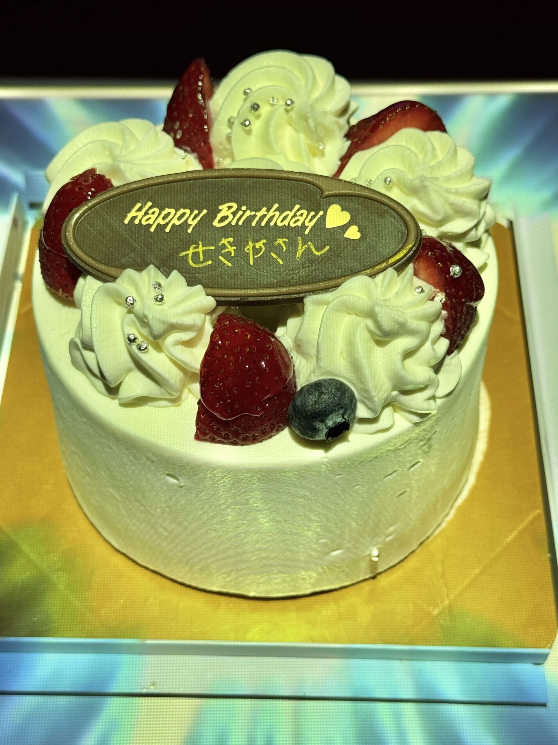 友達同士の誕生日会で登場したバースデーケーキ