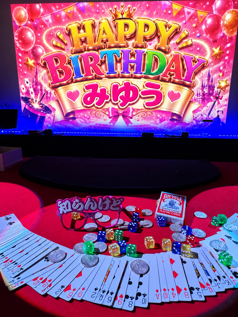 大阪のMagicBar ELEVENでショー終盤から始まるみゆうさんへの誕生日サプライズ