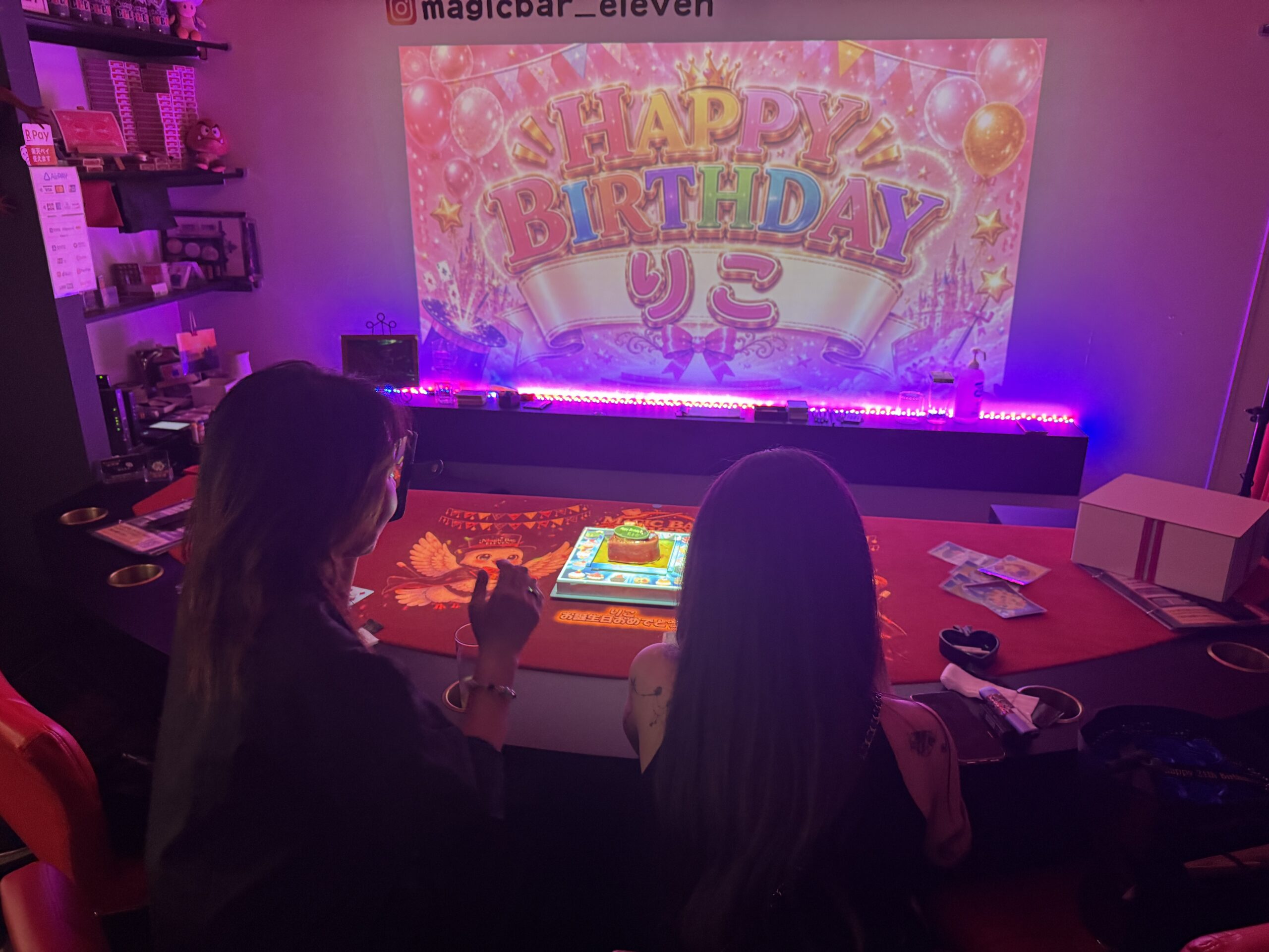 女子会で誕生日サプライズ｜大阪で友達りこさんをお祝い