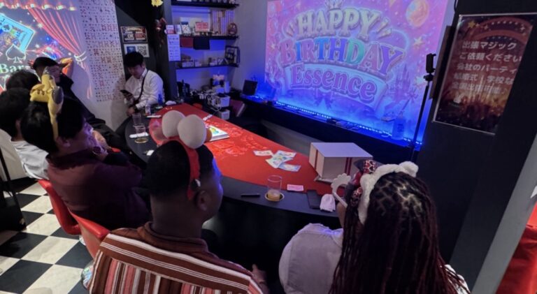 海外から大阪旅行で彼女へ誕生日サプライズ｜Essenceさんをマジックでお祝い