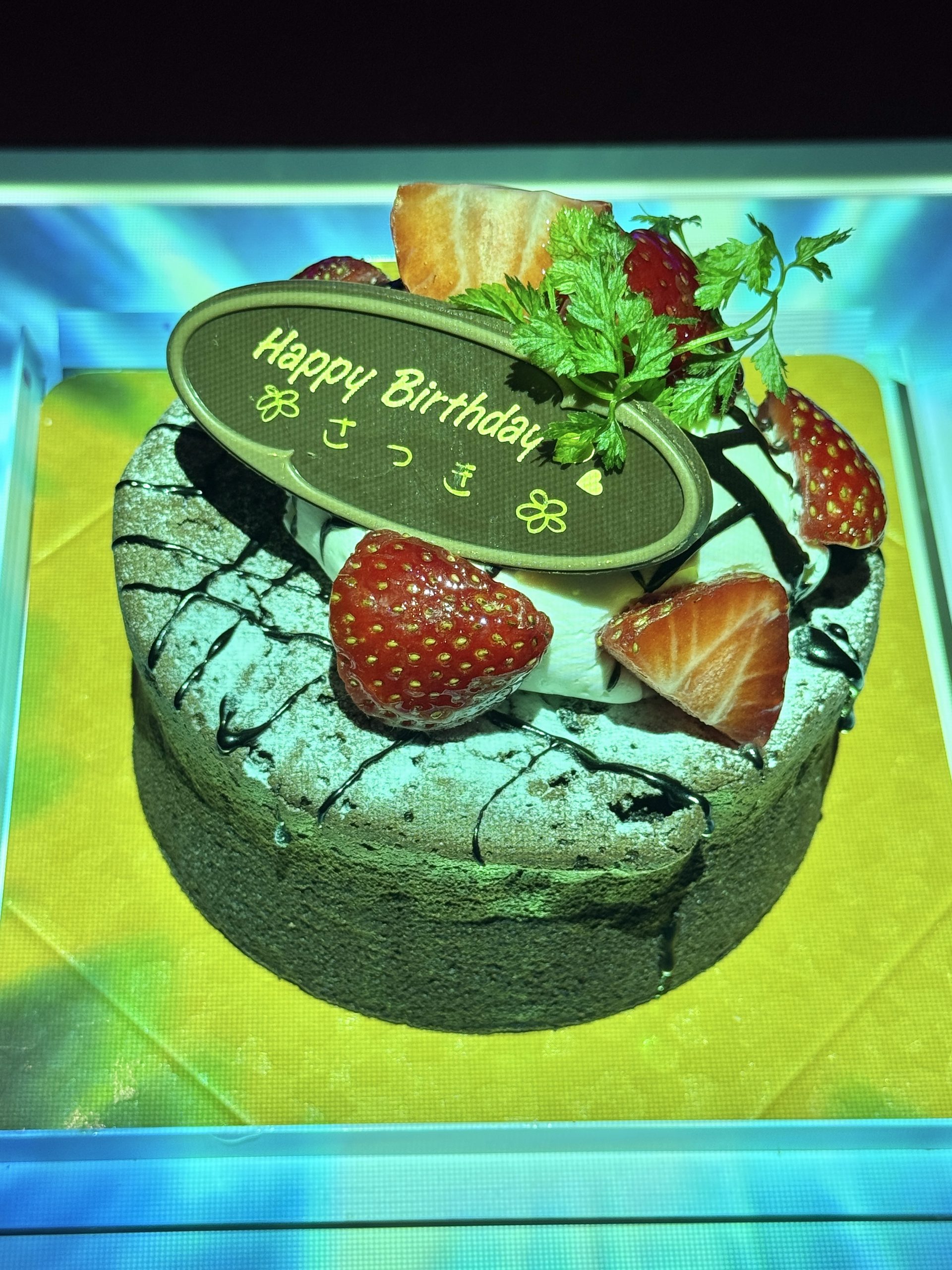 彼女への誕生日サプライズケーキ