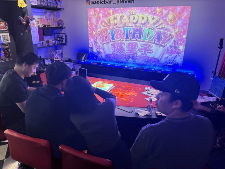 大阪で家族の誕生日サプライズ｜瑛里子さんをハートケーキと映像でお祝い