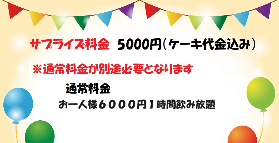 バースデー料金